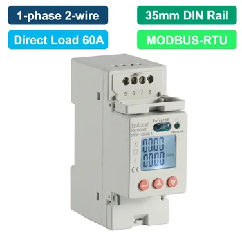 Однофазный счетчик энергии Acrel DDSD1352-C с 1 разъемным сердечником связи CT 100A и RS485