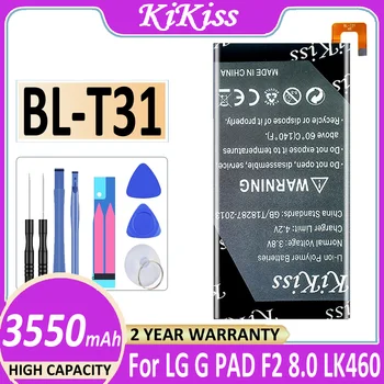 Оригинальный аккумулятор KiKiss BL-T31 BL T31 3550mAh для LG G PAD F2 8.0 LK460 Bateria