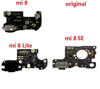 Оригинальный порт зарядки для Xiaomi Mi 8 SE Lite, плата для зарядки, USB-разъем, док-станция для печатной платы, гибкий кабель, запасные части