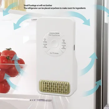 Перезаряжаемый Дезодоратор для холодильника с функцией синхронизации 1200 мАч Освежитель для холодильника Генератор Озона Очиститель для дома