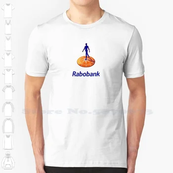 Повседневная уличная одежда с логотипом Rabobank, футболка с графическим логотипом, футболка из 100% хлопка