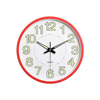 Практичные подвесные часы на батарейках, 12-дюймовые современные настенные часы со светящимися иглами, точные кварцевые часы из АБС-пластика для дома