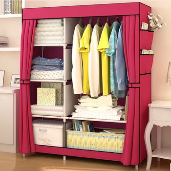 Простой гардероб, комбинированный гардероб из нетканого материала, шкаф для складывания и сращивания в студенческом общежитии
