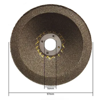 Прочный шлифовальный круг, шлифовальный диск 11-образной формы, встроенная сетка, обрезка карбида кремния, полировка, угловая шлифовальная машина типа 100