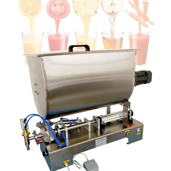 Разливочная машина Многофункциональная машина для количественного розлива жидкой пасты, томатного соуса, меда, соуса чили с функцией смешивания