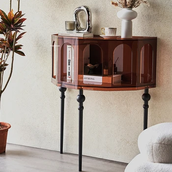 Роскошные креативные консольные столы, Современная мебель для гостиной, Входная консоль, Итальянский шкаф для веранды, полукруглая декоративная стойка