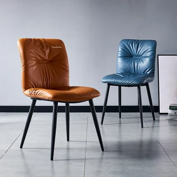 Роскошные обеденные стулья Nordic Light, Обеденный стул для домашней кухни, Ресторанная мебель, простое дизайнерское мягкое кресло для кафе в отеле