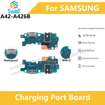 С поддержкой IC быстрая зарядка Для Samsung A42 A426 A426B USB Док-станция Зарядное Устройство Порт Плата Для Зарядки Гибкий Кабель