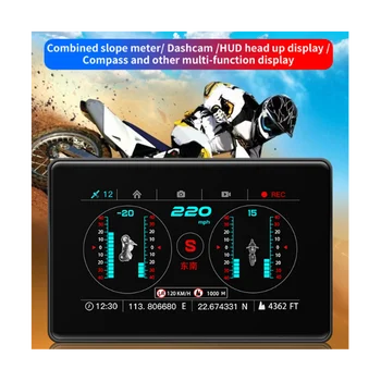 Сенсорный экран C20-M Автомобильный головной дисплей автомобильный GPS-проектор Скорость автомобиля, компас, уровень Бортовой дисплей, сигнализация 32G