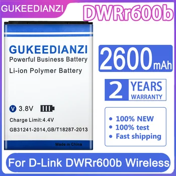 Сменный аккумулятор GUKEEDIANZI емкостью 2600 мАч для беспроводной батареи D-Link DWRr600b + номер для отслеживания