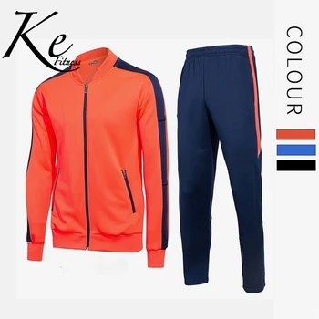 Спортивная куртка KE, осенне-зимняя куртка на молнии для взрослых, тренировочный костюм для футбола, баскетбола, костюм-двойка для мужчин и женщин