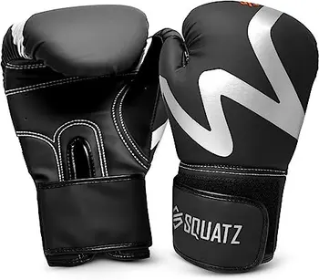 Спортивные боксерские перчатки из прочной веганской кожи, спортивные боксерские рукавицы с полным ремешком на запястье,