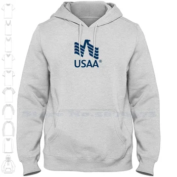 Толстовка с логотипом USAA, повседневная одежда, толстовка с графическим логотипом, толстовка с капюшоном
