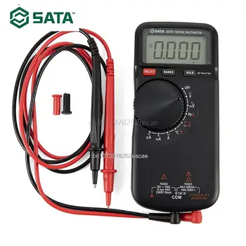Тонкий Цифровой Мультиметр постоянного/переменного тока SATA с Функцией Измерения температуры, сопротивления, емкости, непрерывности, диода, частоты ST03057