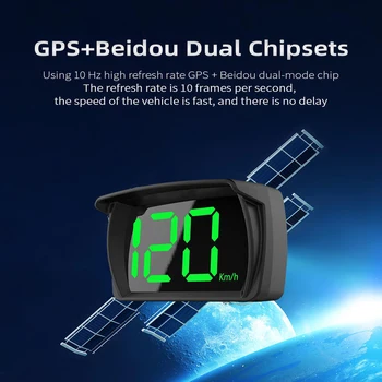 Универсальный интеллектуальный цифровой измеритель скорости Цифровой GPS спидометр с двумя чипами HD LCD дисплей Подключи и играй для всех легковых автомобилей автобусов грузовиков