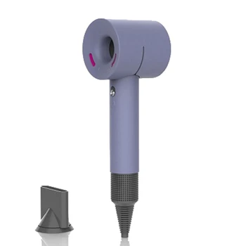 Фиолетовый Мягкий силиконовый защитный чехол для сверхзвукового фена Dyson с полной защитой 360 градусов, чехол для зарядки для воздуходувки Dyson, крышка вентилятора