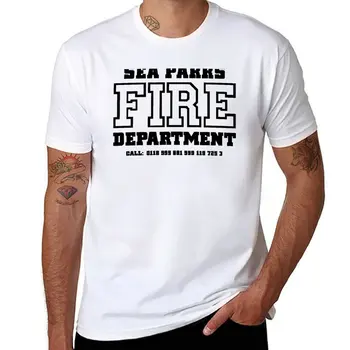 Футболка пожарной службы New Sea Parks, летняя одежда, футболки на заказ, мужские футболки