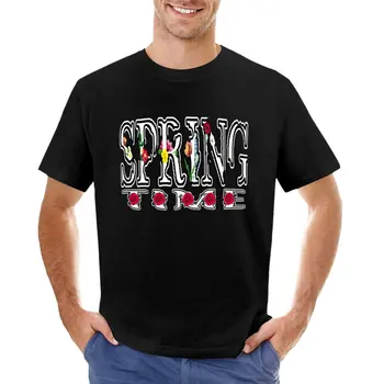 весна пришла, вдохновленные весной, зеленая весна, Счастливая весна, весеннее время, футболки с цветами, топы, черные футболки для мужчин